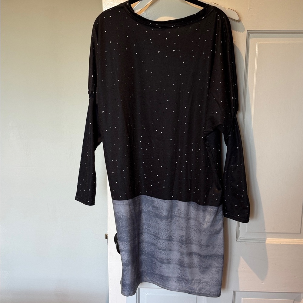 Festive Reindeer Long Sleeve Top Tunic Dress Large - Picture 5 of 9